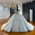 Amanda Novias 2026 Customized NS5068 Full Beading V-neckline Wedding Dress